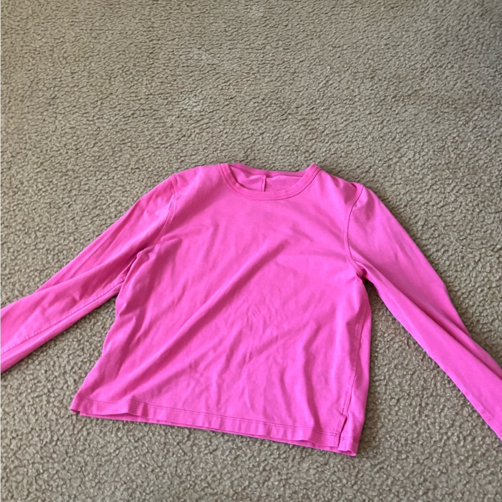 Kids Pink Long Sleeve Shirt